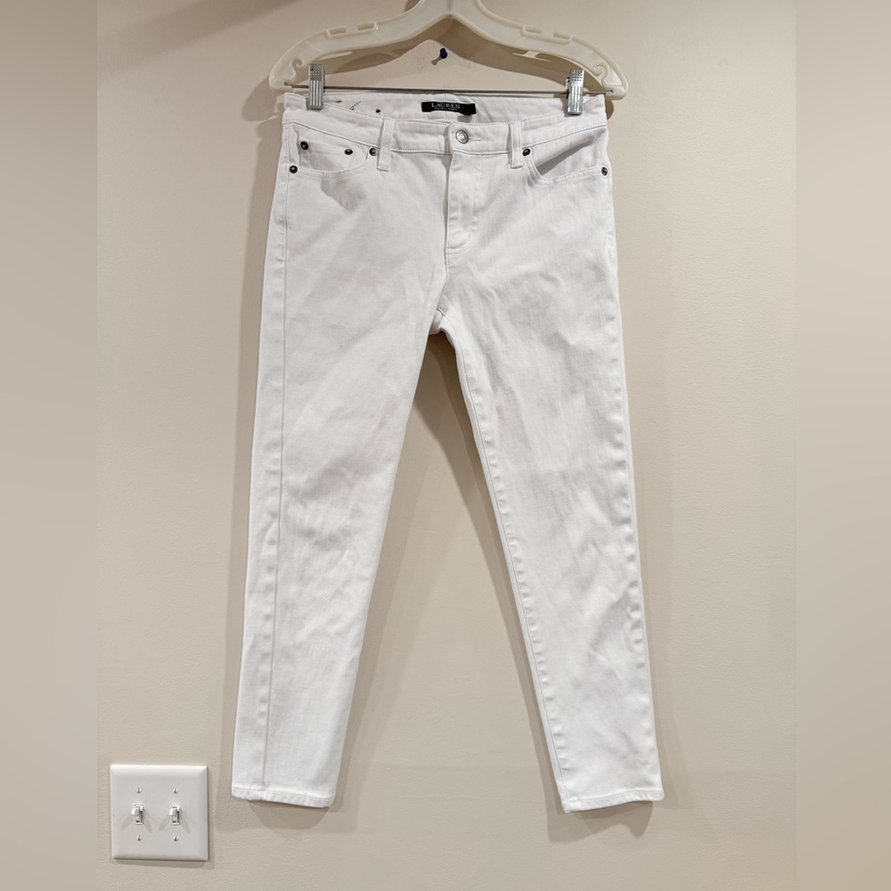 🔥Ralph Lauren Women's White Skinny Jean Sz 2 Like New🔥